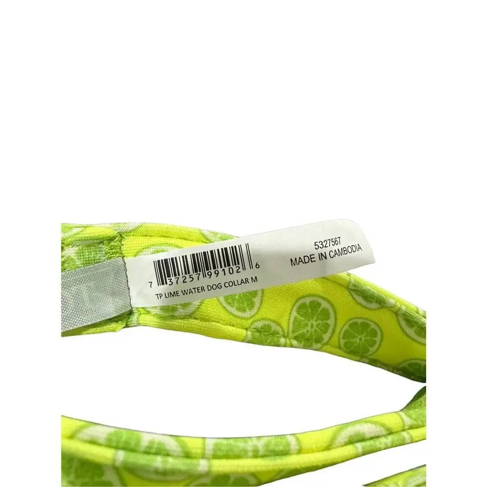 Top Paw Green‎ Limes Comfort Neoprene Dog Collar Size X-Small Adjustable